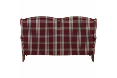 Sofa 2,5-Sitzer Katria Bezug Flachgewebe Buche nussbaum / rot  22858