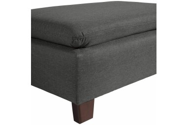 Hocker Katti Bezug Flachgewebe Buche nussbaum dunkel / anthrazit 22922