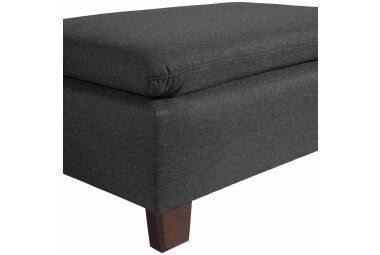 Hocker Katti Bezug Flachgewebe Buche nussbaum dunkel / graphit 22928