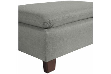 Hocker Katti Bezug Flachgewebe Buche nussbaum dunkel / hellgrau 22929