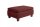 Hocker Katti Bezug Flachgewebe Buche nussbaum dunkel / rot 22930