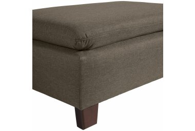 Hocker Katti Bezug Flachgewebe Buche nussbaum dunkel / sahara 22931