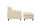 Sessel Katti Bezug Flachgewebe Buche nussbaum dunkel / beige 22936