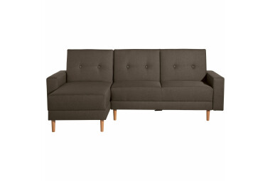 Schlafsofa Kaula Bezug Flachgewebe Erle natur / braun 23014