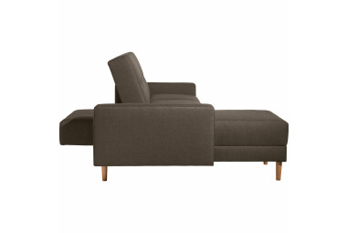 Schlafsofa Kaula Bezug Flachgewebe Erle natur / braun 23014