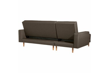 Schlafsofa Kaula Bezug Flachgewebe Erle natur / braun 23014