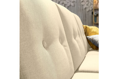 Schlafsofa Kaula Bezug Flachgewebe Erle natur / beige 23015