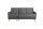 Schlafsofa Kaula Bezug Flachgewebe Erle natur / graphit 23025