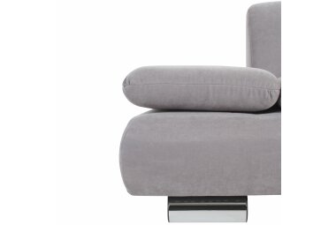 Sofa 2-Sitzer Kaye Bezug Veloursstoff Metallfuß verchromt / silber 23127