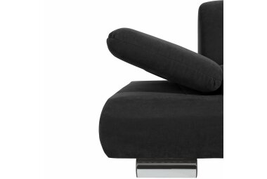 Sofa 2-Sitzer Kaye Bezug Veloursstoff Metallfuß verchromt / schwarz 23130