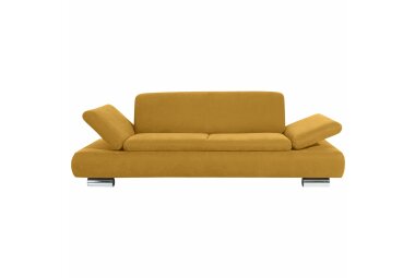 Sofa 2,5-Sitzer Kaye Bezug Veloursstoff Metallfuß verchromt / mais 23137