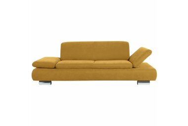 Sofa 2,5-Sitzer Kaye Bezug Veloursstoff Metallfuß verchromt / mais 23137