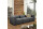 Sofa 3-Sitzer Kaleigh Bezug Flachgewebe Kunststoff schwarz / anthrazit 23209