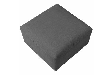 Hocker Kaleigh Bezug Flachgewebe Kunststoff schwarz / anthrazit 23221