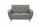 Sofa 2-Sitzer Kaitlyn Bezug Flachgewebe Buche natur / grau 23197