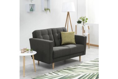 Sofa 2-Sitzer Kaisa Bezug Flachgewebe Esche natur /...