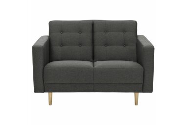 Sofa 2-Sitzer Kaisa Bezug Flachgewebe Esche natur /...