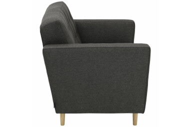 Sofa 2-Sitzer Kaisa Bezug Flachgewebe Esche natur / anthrazit 23192