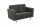 Sofa 2-Sitzer Kaisa Bezug Flachgewebe Esche natur / anthrazit 23192