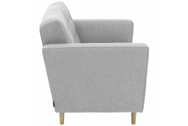 Sofa 2-Sitzer Kaisa Bezug Flachgewebe Esche natur / hellgrau 23193