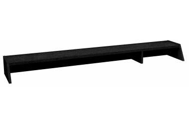 Edria/Schreibtischaufsatz schwarzstahl 14222