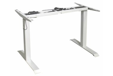 Schreibtisch höhenverstellbar elektrisch Edithe weiß/asteiche 14235