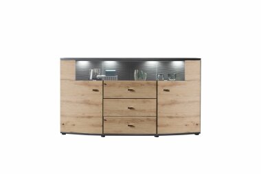 Sideboard Jacinthe 160x87x42 Anrichte Artisan Eiche/Anthrazit 10193