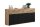 Sideboard Jacklin 168x38x80 Anrichte Artisan Eiche/Schwarz 10203