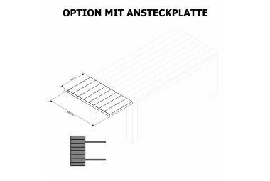 Esstisch Janice 180x78x90 Kiefer Holz massiv weiß 10278