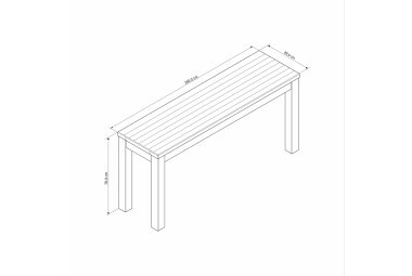 Esstisch Janice 180x78x90 Kiefer Holz massiv weiß 10278