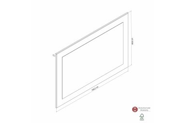 Spiegel Janika 107x70x2 Grandson Eiche/Spiegel 10280