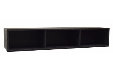 Hängeregal Erna 118x32x22 Flamed Wood Black 14731