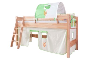 Spielbett Georgianne 208x127x113 Massivholz Buche...