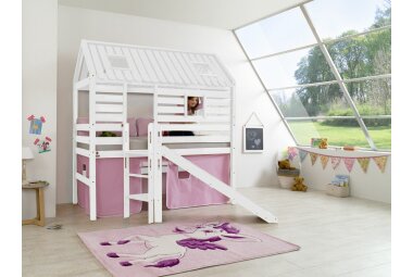 Spielbett Gethsemane 208x186x222 Massivholz Weiß...