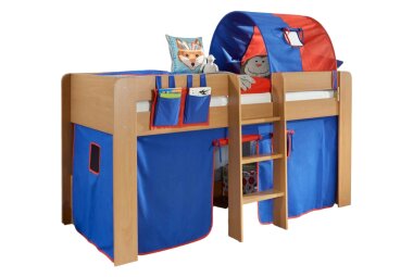 Spielbett Ginnie 217x97x107 Holznachbildung Buche Dekor...