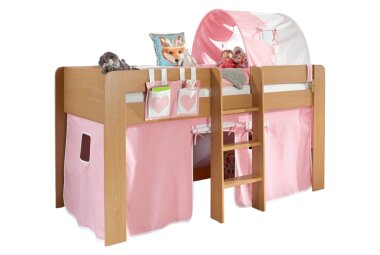 Spielbett Ginnifer 217x97x107 Holznachbildung Buche Dekor...