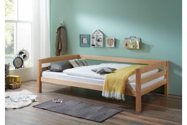 Seniorenbett Giselle 208x98x63 Massivholz Buche lackiert...