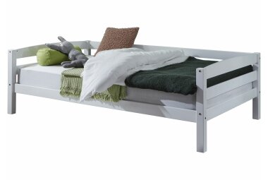 Seniorenbett Gislinde 208x98x63 Massivholz Weiß...