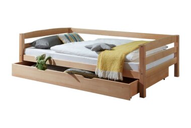 Seniorenbett Gisselle 208x98x63 Massivholz Buche lackiert...