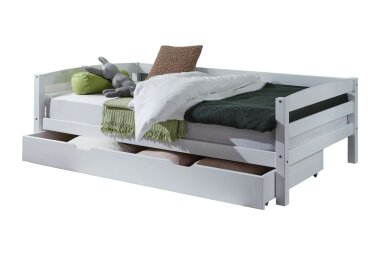 Seniorenbett Gitte 208x128x63 Massivholz Weiß...