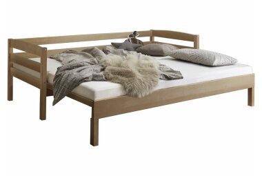 Funktionsbett Giuliana 214x98x72 Massivholz Buche lackiert 11256