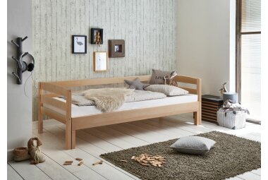 Funktionsbett Giuliana 214x98x72 Massivholz Buche lackiert 11256