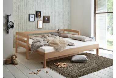 Funktionsbett Giuliana 214x98x72 Massivholz Buche lackiert 11256