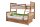 Etagenbett Glenna 209x152x160 Massivholz Buche lackiert 11279