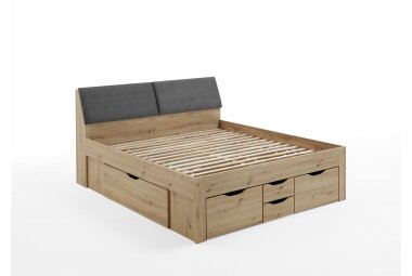 Kastenbett Gert 186x238x104 Holznachbildung Eiche Artisan 11311