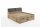 Kastenbett Gert 186x238x104 Holznachbildung Eiche Artisan 11311