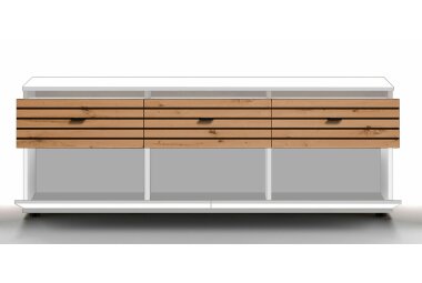 Lowboard Jacklin 168x38x60 Weiss/Artisan Eiche 10286