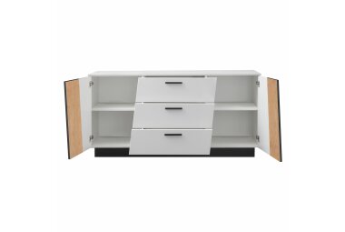 Sideboard Jacky 160x44x80 Weiss/Artisan Eiche 10301