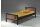 Einzelbett Kameko 209x97x75 MDF+Massivholz Schwarz/Cognac 17070