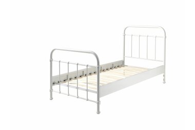 Metallbett Karlyn 210x98x111 Einzelbett Metall Weiß...